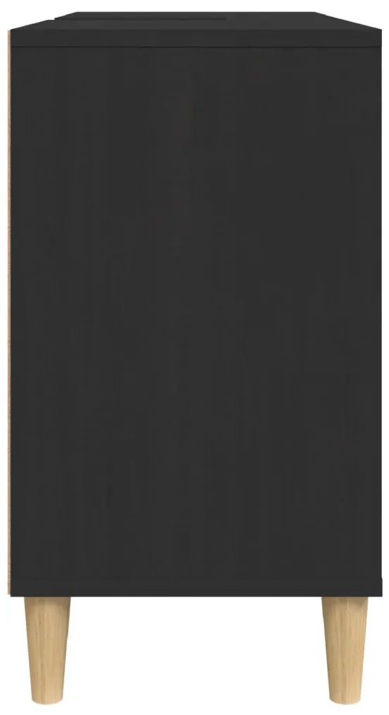Móvel p/ lavatório 80x33x60 cm derivados de madeira preto