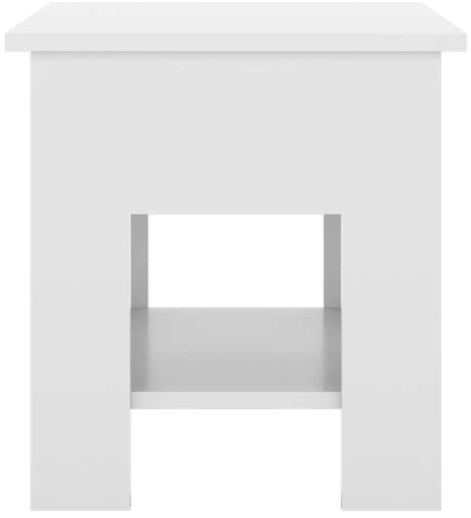 Mesa de centro 40x40x42cm derivados de madeira branco brilhante