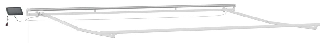 Toldo Retrátil Manual com LED Branco 500x350 cm