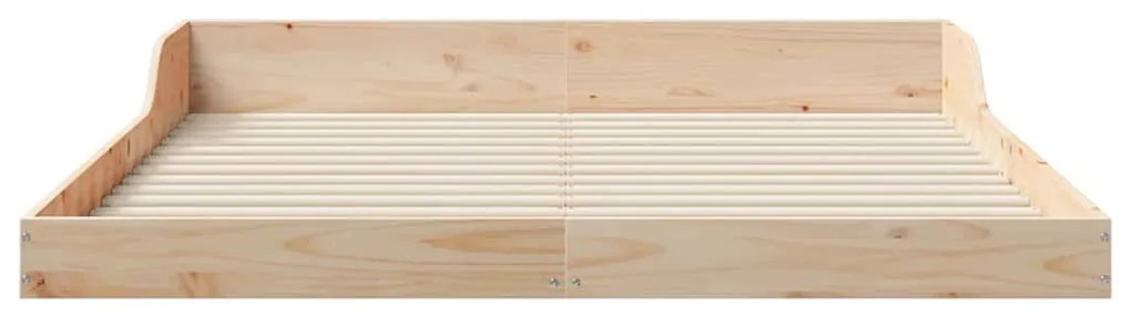 Estrutura da Cama Castanho 140 x 210 cm Madeira de pinho maciça