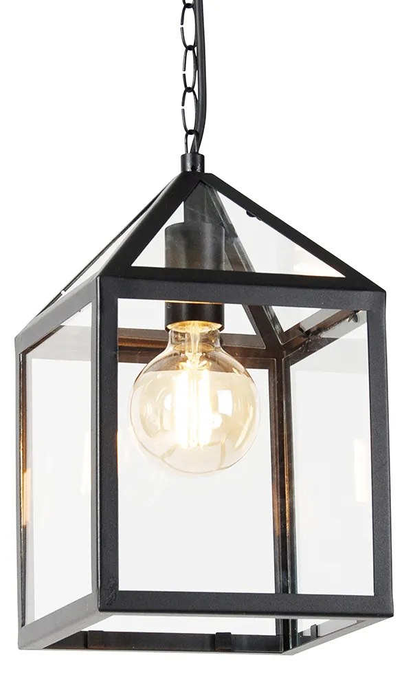 Candeeiro de suspensão exterior inteligente preto IP23 com Wi-Fi G95 - Amsterdam