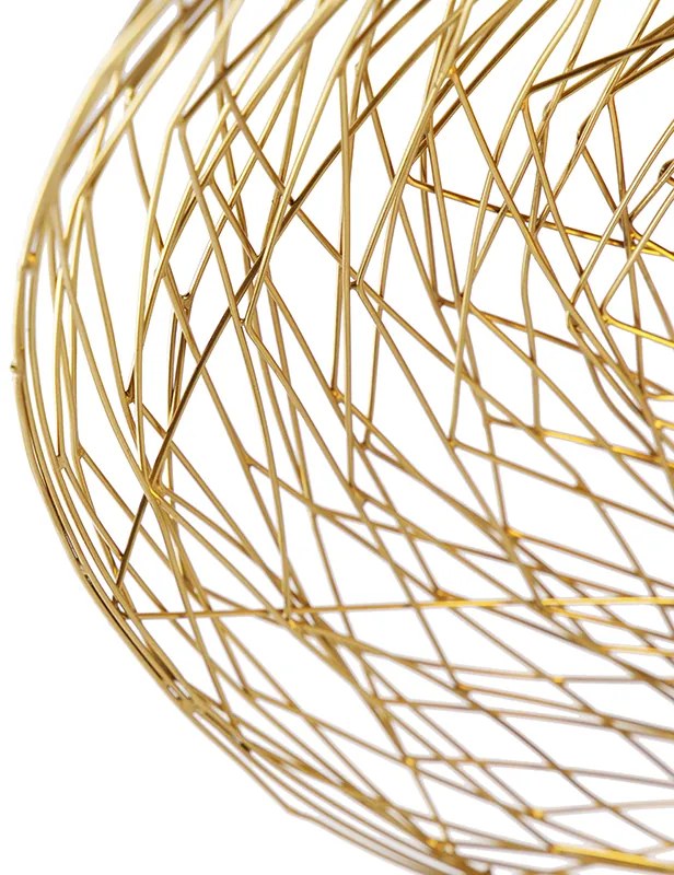 Candeeiro de teto oriental dourado 40 cm - Glan Oriental