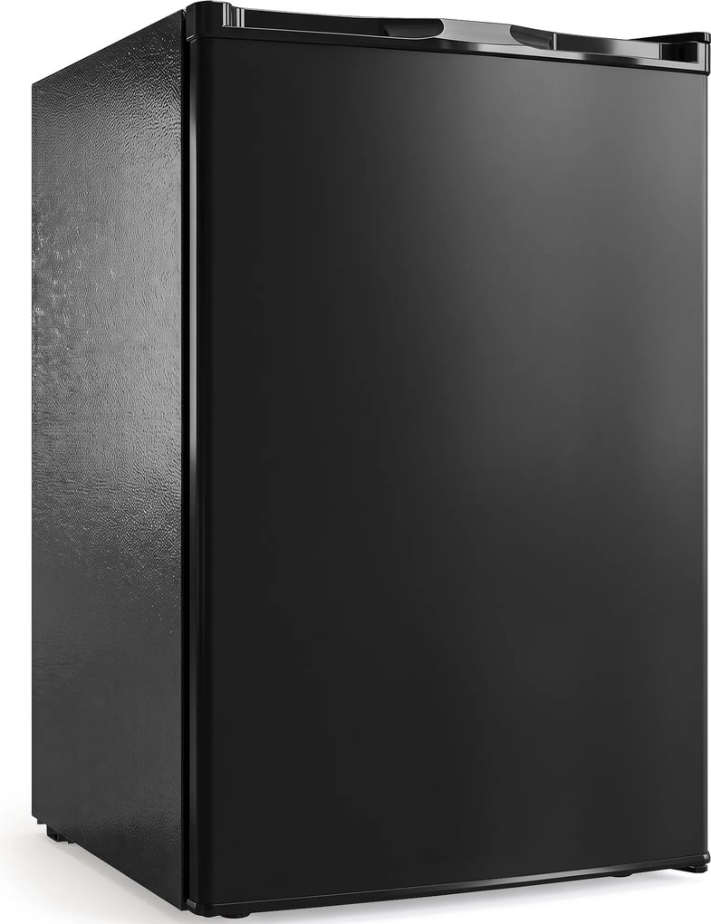 HOMCOM Mini Congelador 84,8 L Silencioso com Porta Reversível, Temperatura Ajustável e 2 Prateleiras Amovíveis, Preto | Aosom Portugal