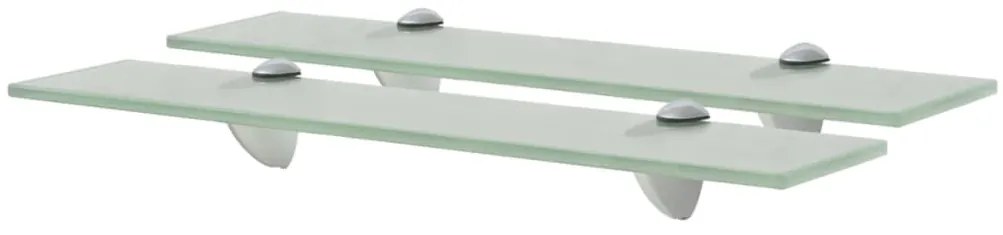 Prateleiras flutuantes 2 pcs vidro 50x10 cm 8 mm