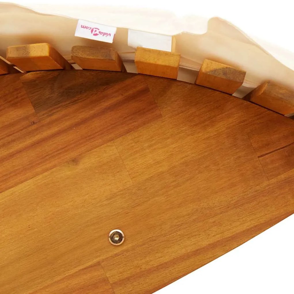 Espreguiçadeiras Baloiço com Almofadas 2 pcs Madeira Maciça de Acácia