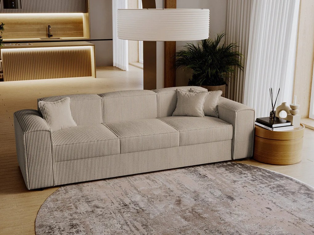 Sofá-cama Clovis 114, Indisponível, 79x252x88cm, 99 kg, Pernas: Plástico