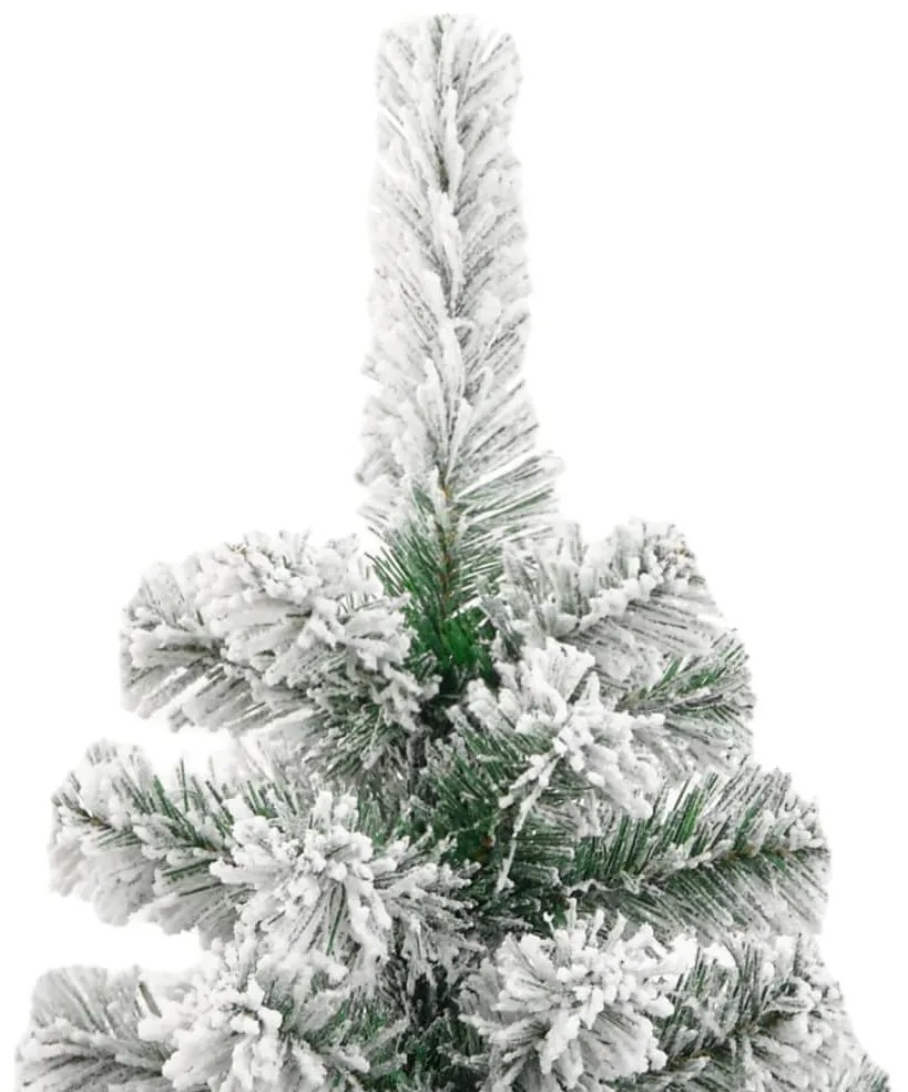 Árvore de Natal artificial articulada c/ flocos de neve 210 cm