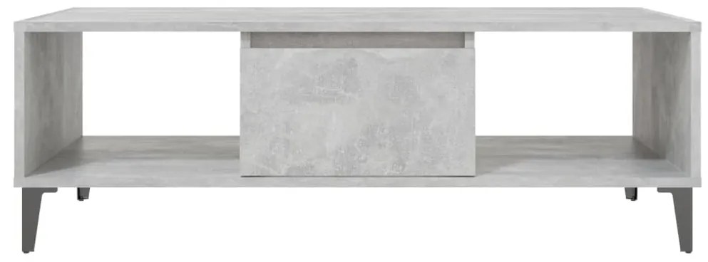 Mesa de centro derivados de madeira cinzento cimento