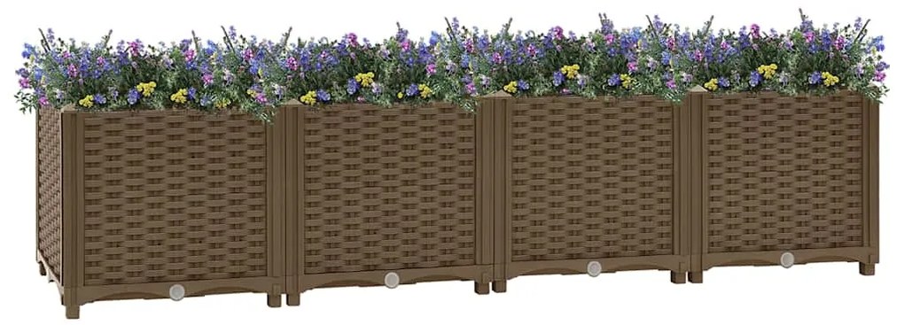 Canteiro elevado 160x40x38 cm polipropileno