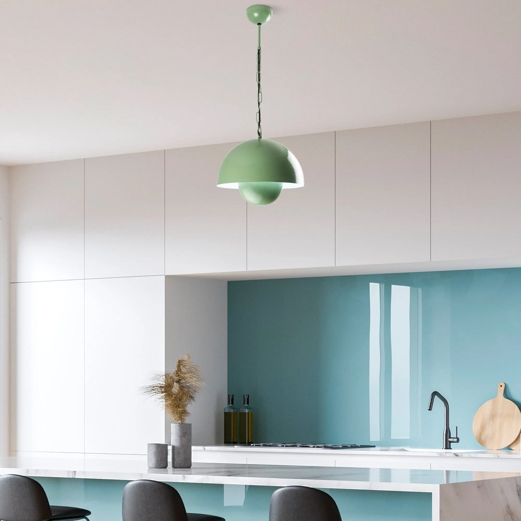 Candeeiro de Teto Kure – Menta – Ø30 h:25 cm