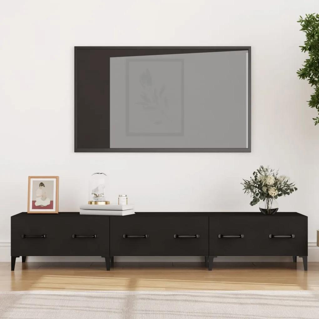 Móvel de TV 150x34,5x30 cm madeira processada preto