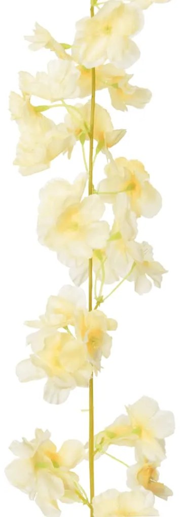 Grinaldas de flores de Natal 6 pcs 180 cm champanhe