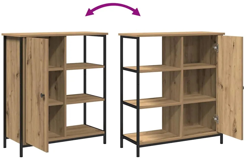 Sideboard Carvalhos Artisan 70x30x80 cm Madeira de engenharia