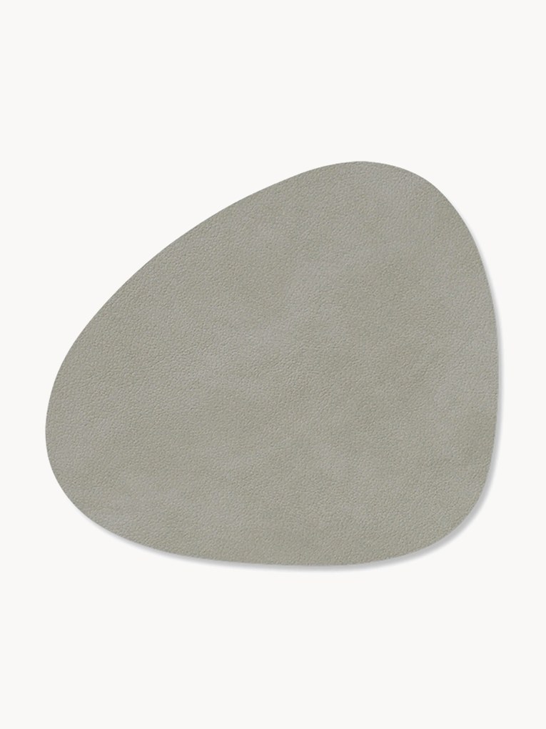 Base para copos assimétrica em pele Curve, conjunto de 4