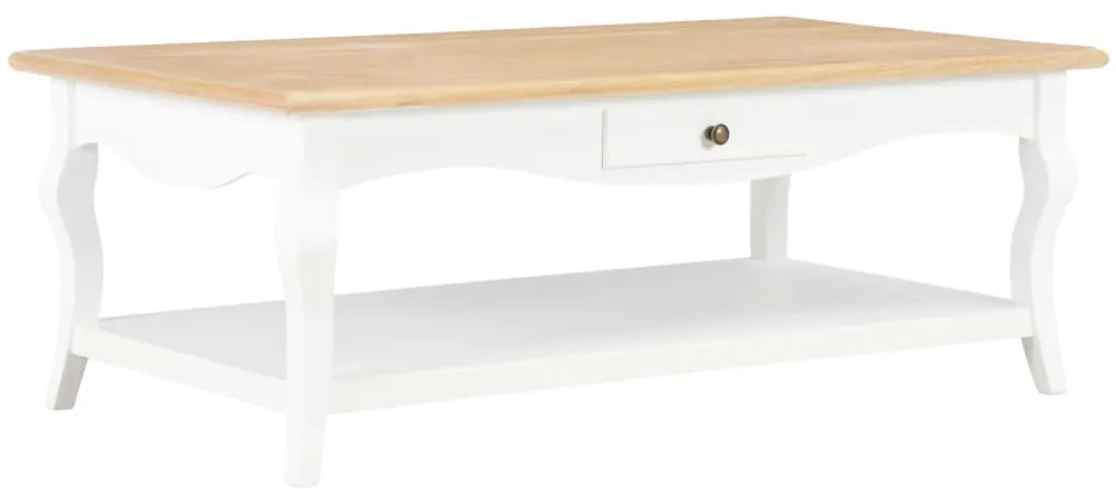 vidaXL Mesa de centro 110x60x40 cm MDF branco