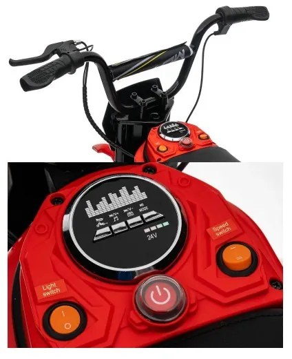 Mota eléctrica Crianças BEKER 24V 350W Rosa
