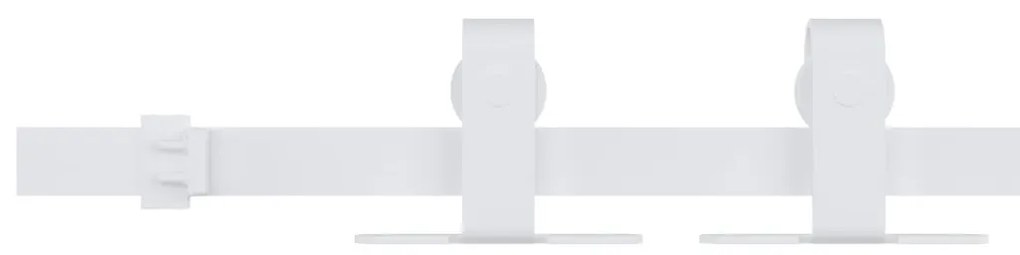 Mini kit para armário deslizante aço carbono 200 cm branco
