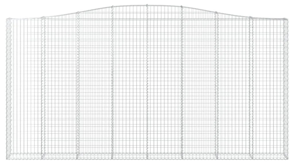 Cestos gabião arqueados 3pcs 400x30x200/220cm ferro galvanizado