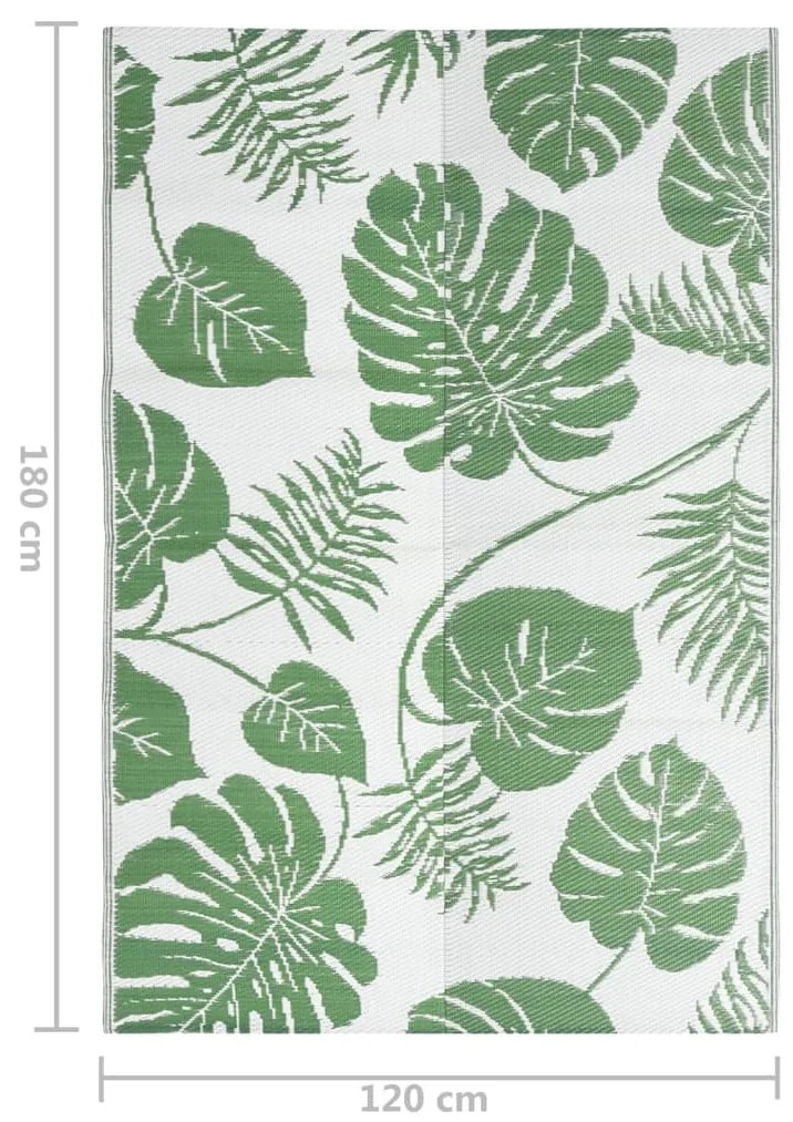 Tapete de exterior 120x180 cm ARAKIL PP verde