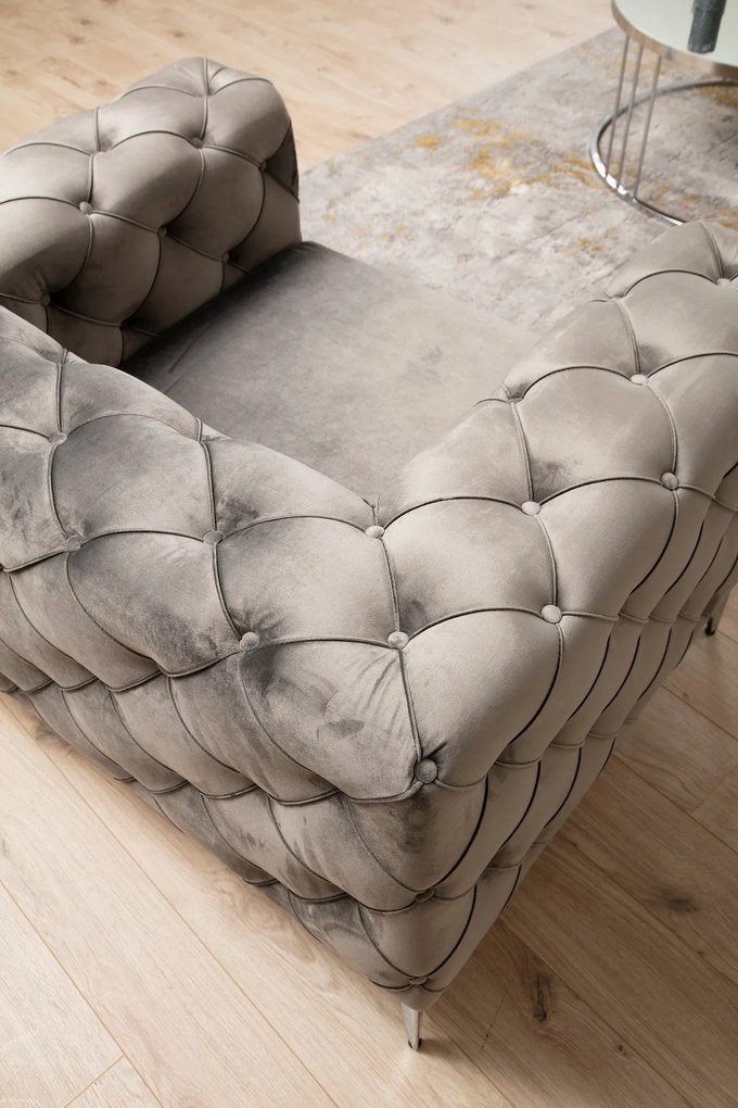 Sofá de 3 Lugares Como – Antracite – 237x70 cm