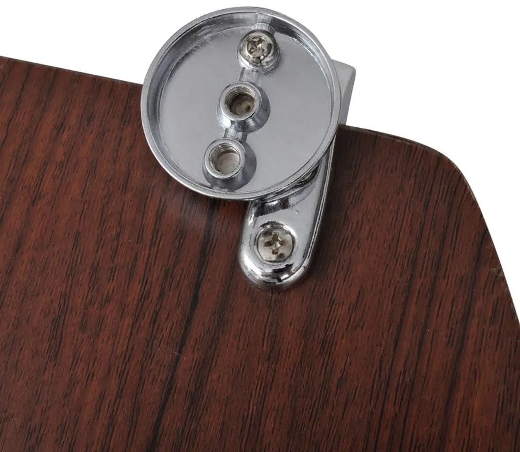 Assentos de sanita com tampas 2 pcs MDF castanho