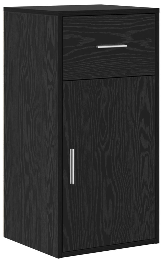 Mesa de Canto Carvalho Preto 102x88x75 cm Madeira Ingenheirada