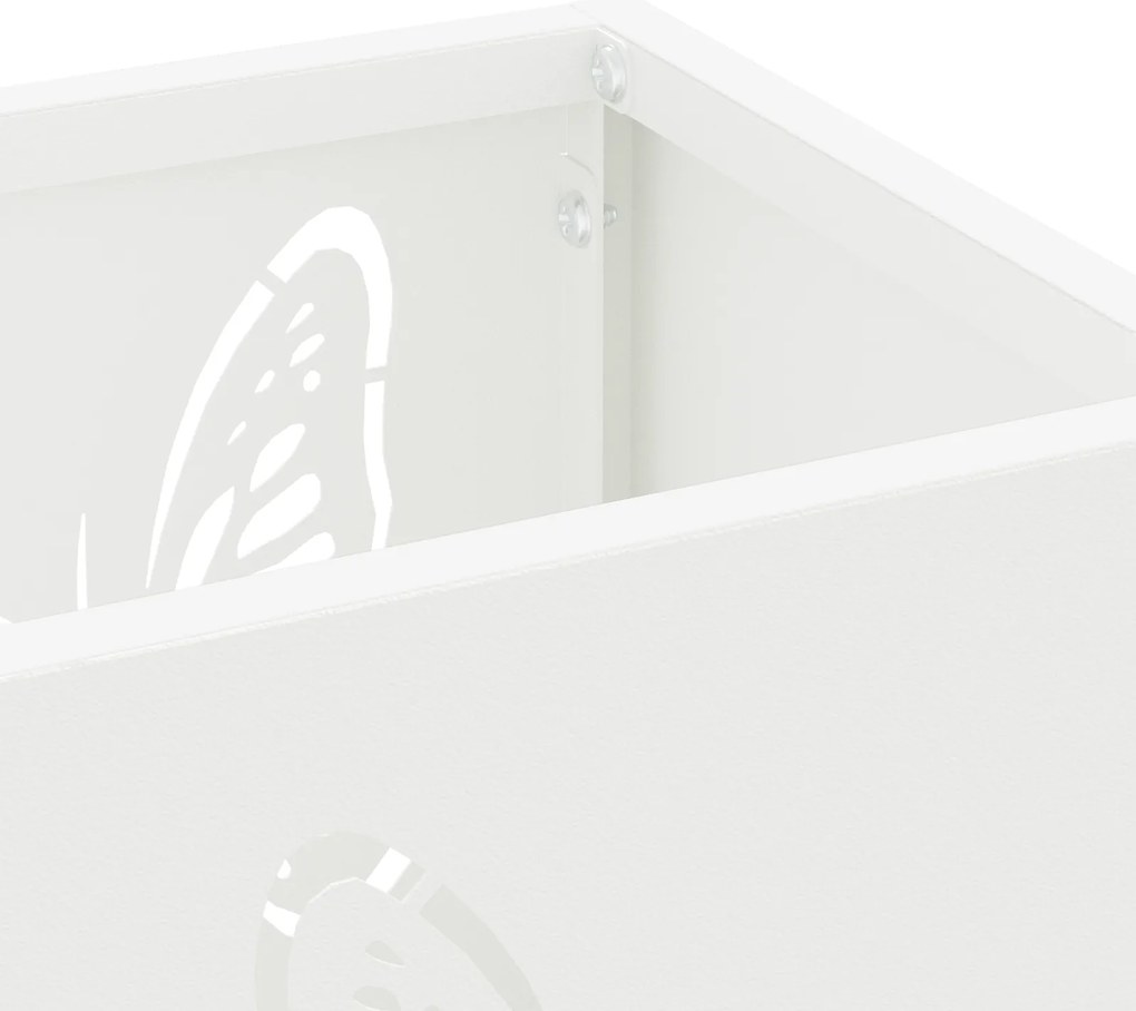 Suporte para Guarda-Chuva Branco Metal Médio
