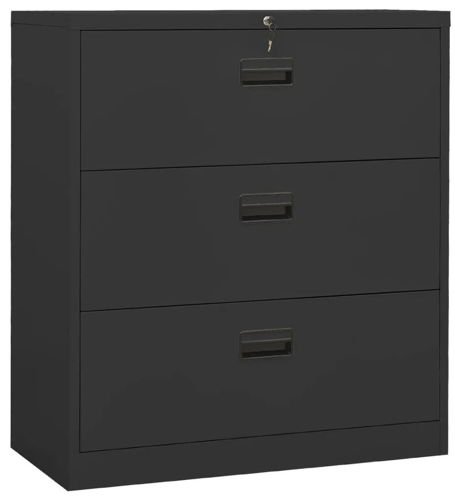 vidaXL Arquivador 90x46x103 cm aço antracite