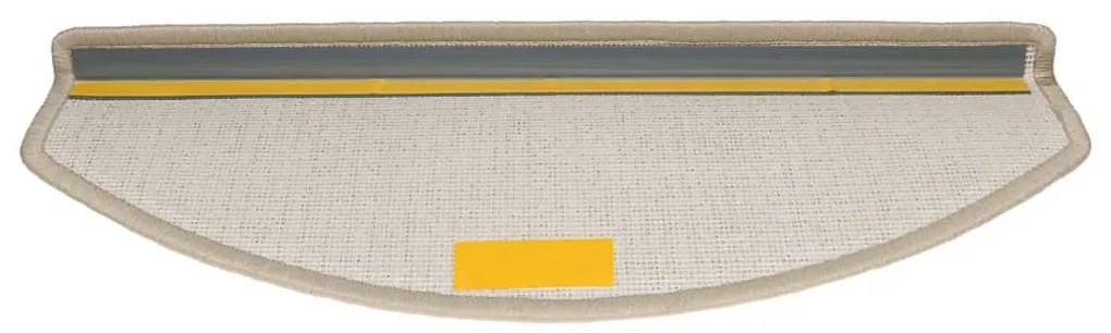 Tapetes de escada 30 pcs 65x24x4 cm cinzento-acastanhado