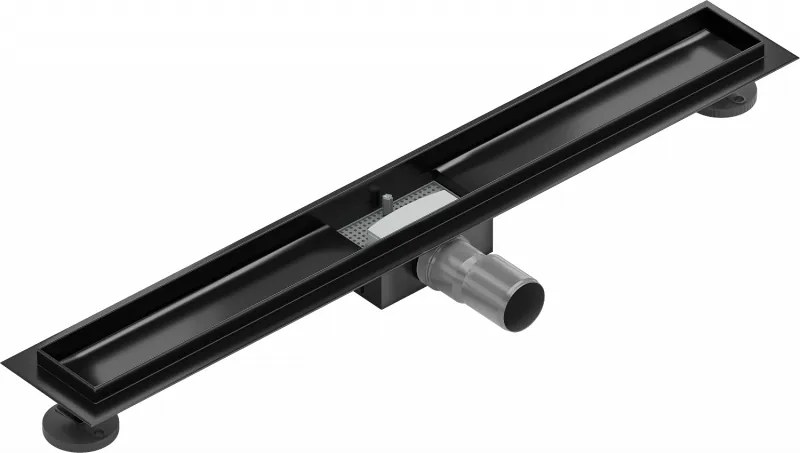 Mexen Flat corpo para drenagem linear 80 cm, preto - 1715080