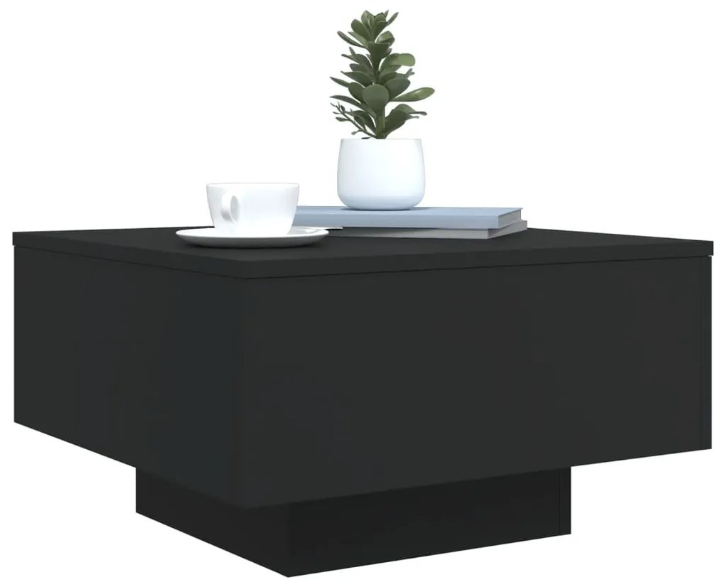 Mesa de centro 55x55x31 cm derivados de madeira preto