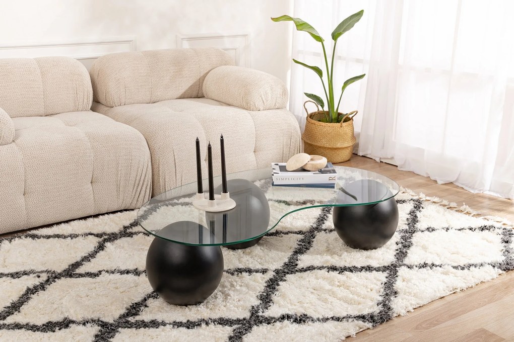 Mesa de Centro Sphere – Preto – 120 cm x 30 cm x 70 cm