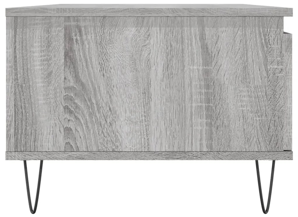 Mesa de centro 90x50x36,5 cm derivados madeira cinzento sonoma