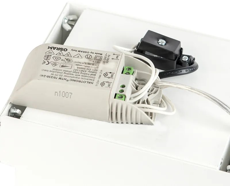 Foco embutido branco AR111 inclinável e rotativo sem moldura - Oneon Moderno