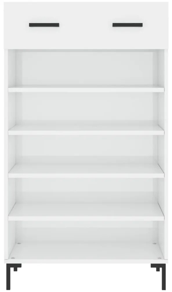 Sapateira 60x35x105 cm derivados de madeira branco brilhante