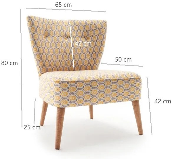 Cadeira Wing Viola – Multicolor – 65x80x65 cm