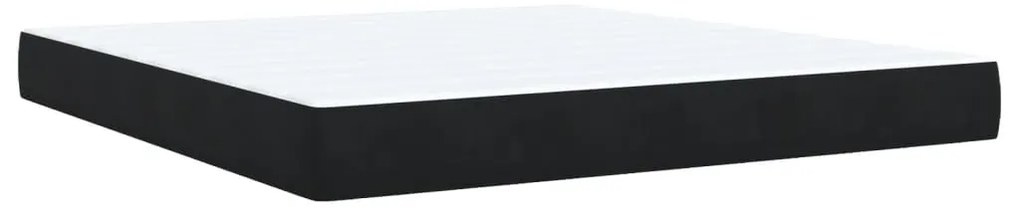 Cama com molas/colchão 180x200 cm veludo preto