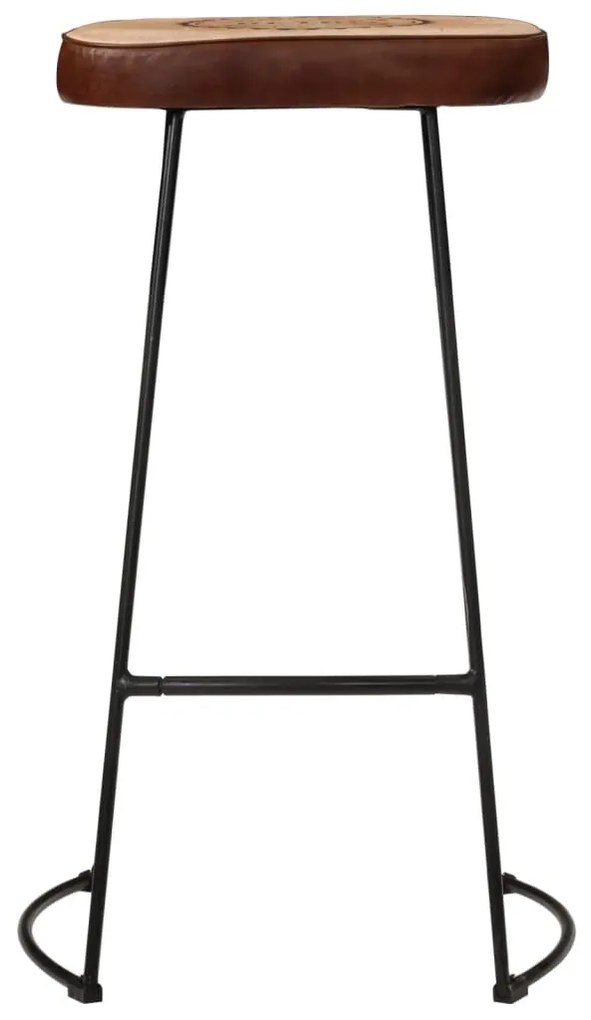Bancos de bar 2 pcs 44x37,5x78 cm castanho-escuro