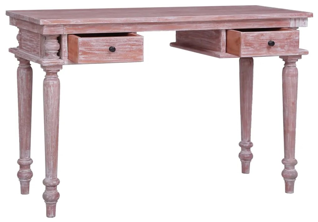 Secretária 115x50x78 cm madeira de mogno maciça