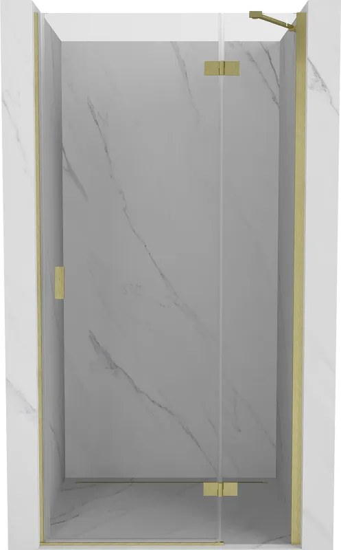 Mexen Mist-H porta de duche de abrir à direita 100 cm, transparente, dourado escovado - 8A5-100-000-55-00-P
