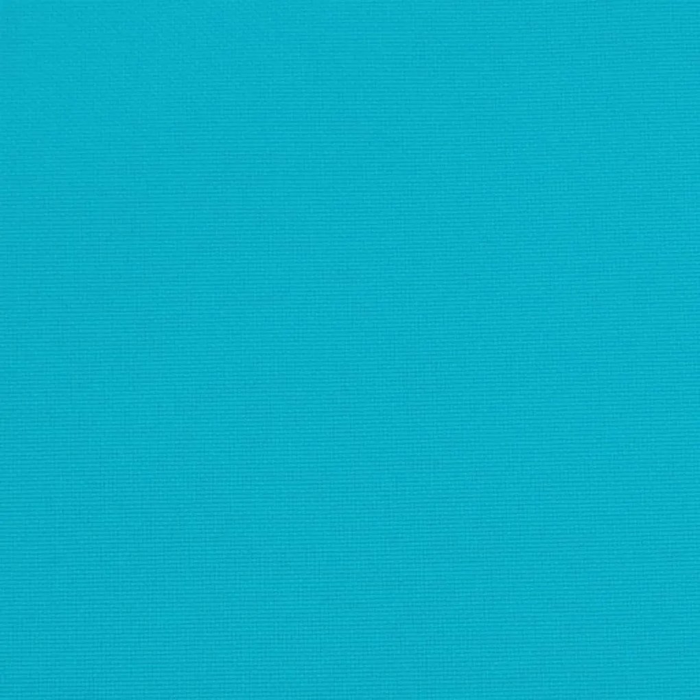 Almofadões de cadeira 2 pcs 50x50x7 cm tecido oxford turquesa