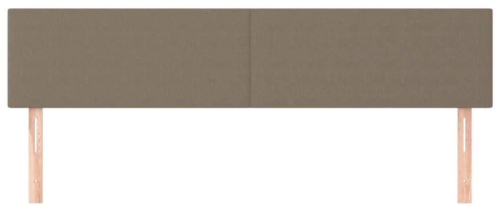 Cabeceira cama 2 pcs tecido 80x5x78/88 cm cinzento-acastanhado