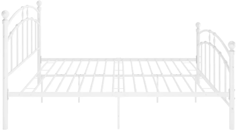 Estrutura de cama 160x200 cm metal branco