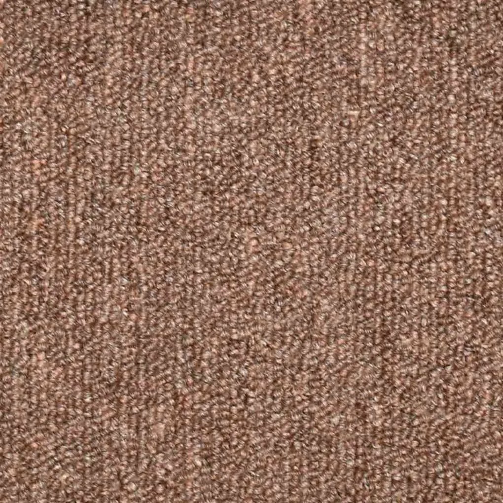 Tapetes de escada 30 pcs 56x17x3 cm castanho