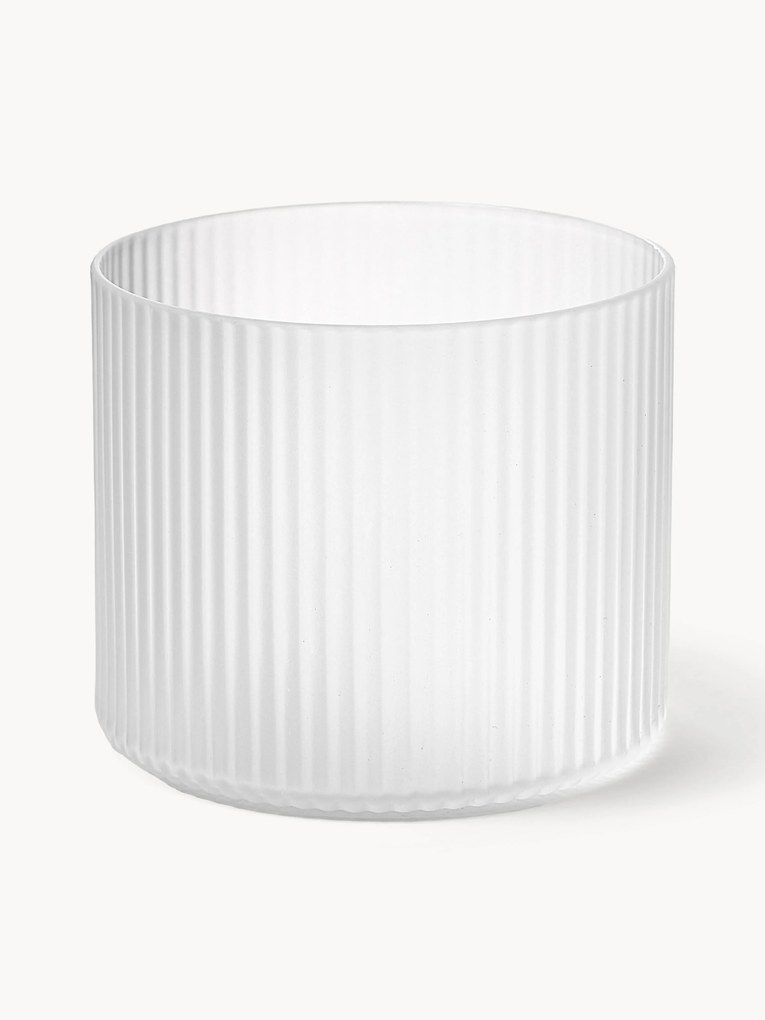 Copos artesanais com padrão em relevo Ripple, conjunto de 4