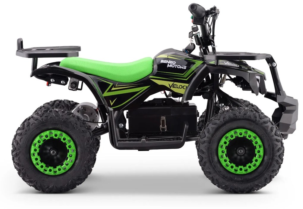 Moto 4 elétrica para crianças ATV Veloci 800W Verde