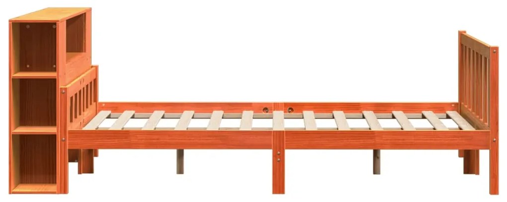 Cama com estante sem colchão 150x200 cm madeira maciça