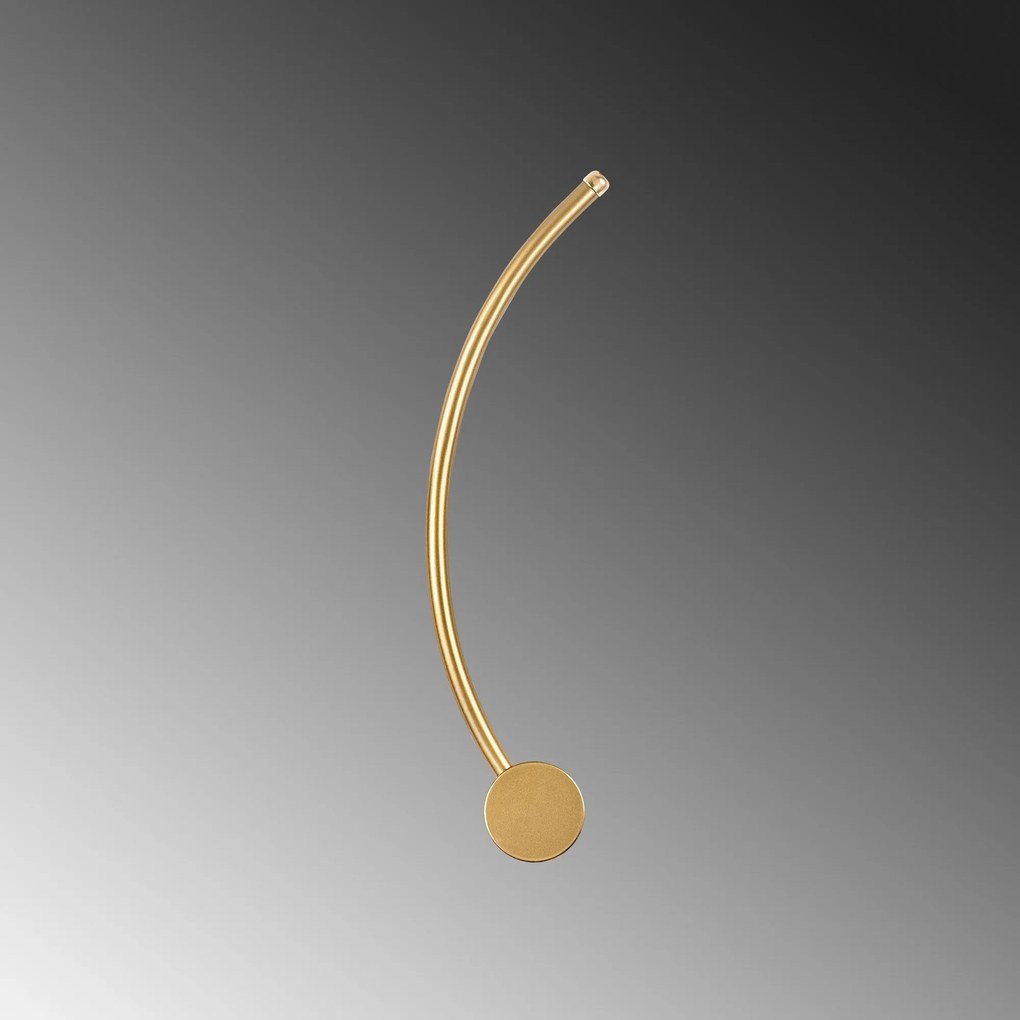 Candeeiro de Parede Uyan - Dourado - 49 cm x 15 cm x 10 cm