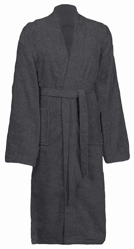 vidaXL Roupão de banho KINN Antracite M Algodão