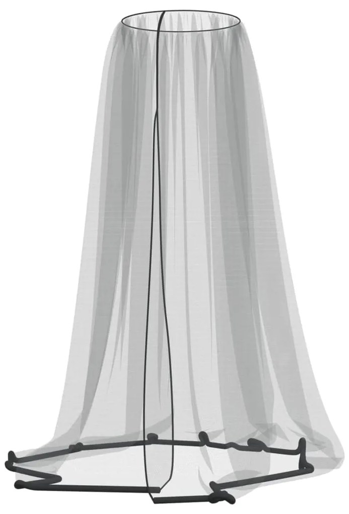 Rede mosquiteira para guarda-sol malha 220 Φ330x250 cm preto